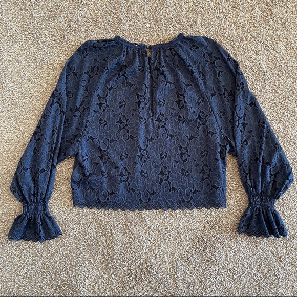 Free People | Olivia Lace Top | Navy | Size Small - Picture 8 of 10